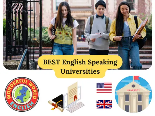 BEST English Speaking Universities