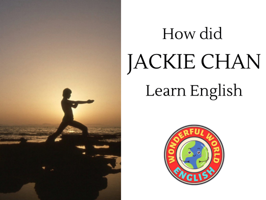 How did Jackie Chan learn English