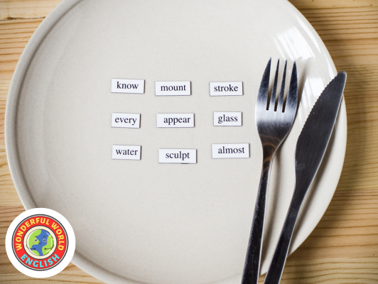 Vocabulary on a plate