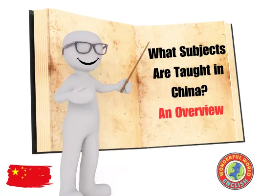 What subjects are taught in china