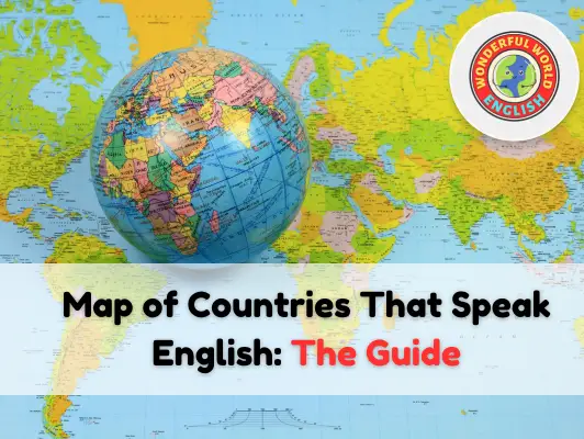 Map of countries that speak English